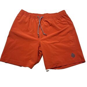 Stio CFS Drifter Lined Shorts Mens Medium 7" Orange Water Brief Swim Board Short